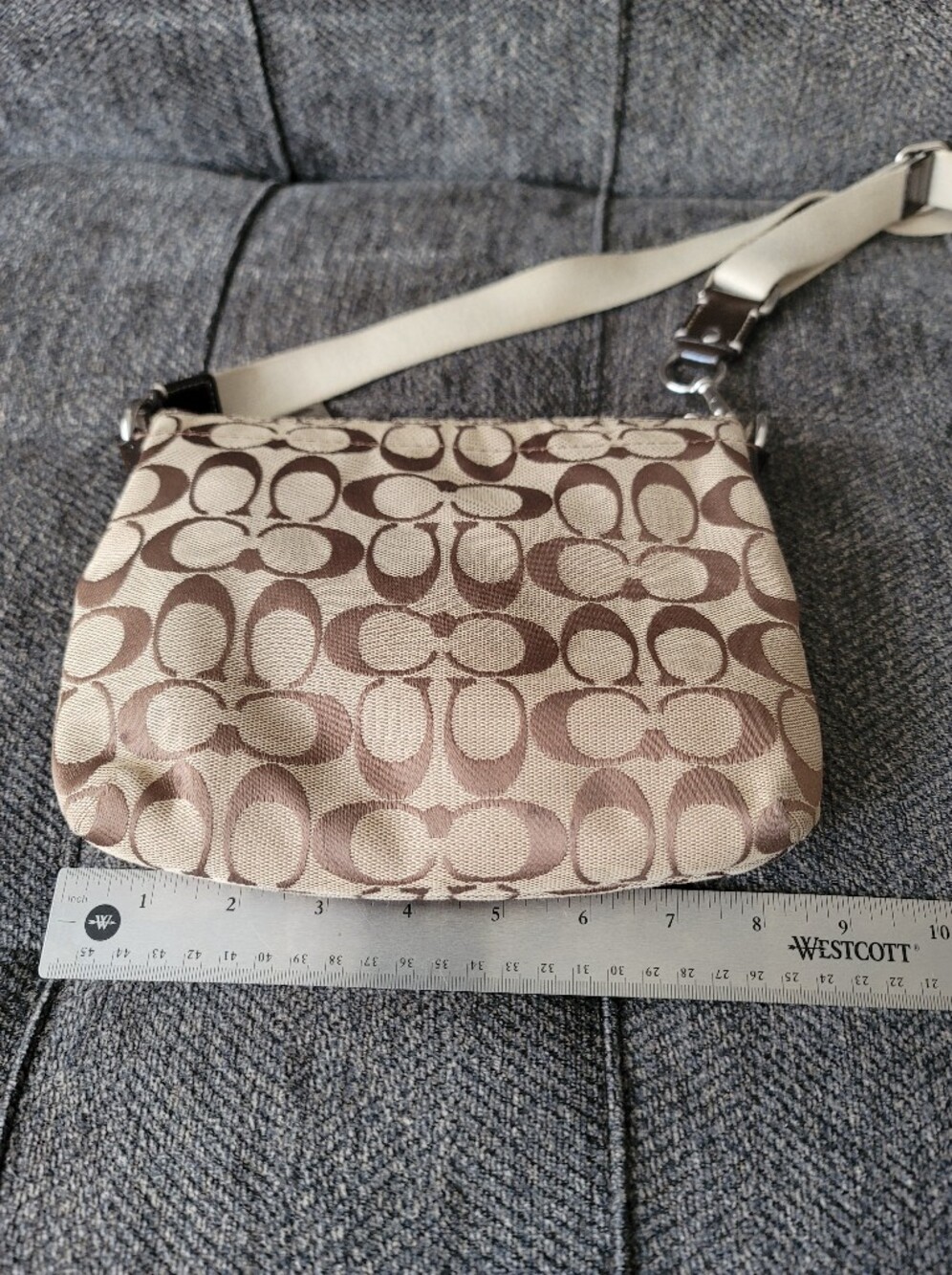 Coach Penelope Classic Khaki Crossbody Y2K Era - Picture 3 of 13